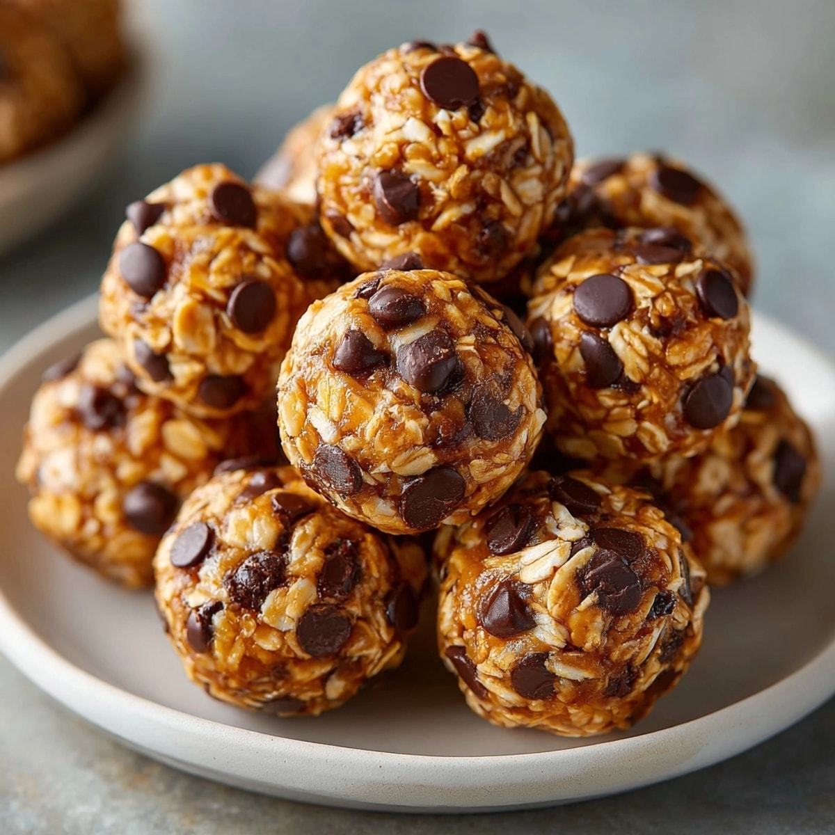 Creamy, 10-minute no-bake peanut butter energy balls, perfect grab-and-go snacks.