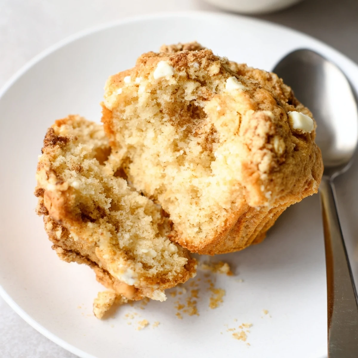 Fluffy Coffee White Chocolate Muffins, perfect alongside your morning cup of joe.  