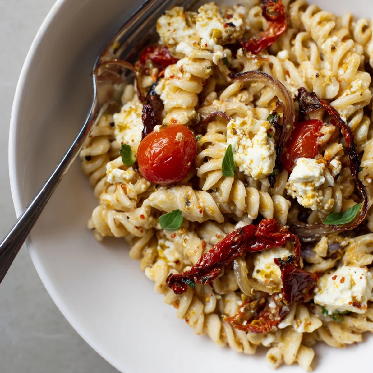 Baked Feta Pasta Caramelised Onions #94