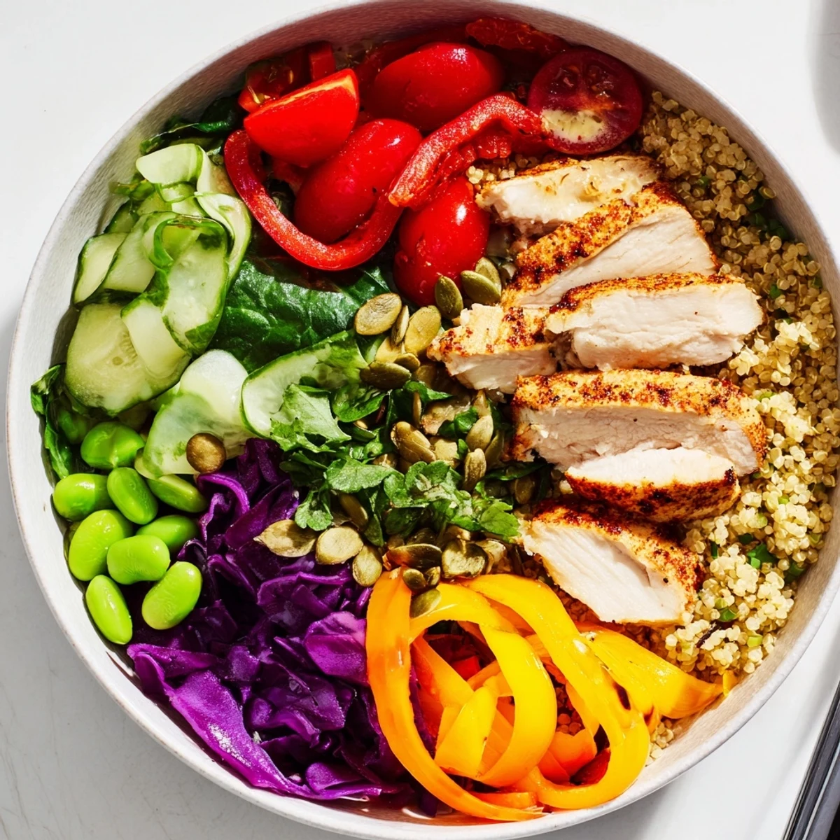 Delicious Healthy Meal-Prep Bowls overflowing with nutrients and bright, crunchy veggies.