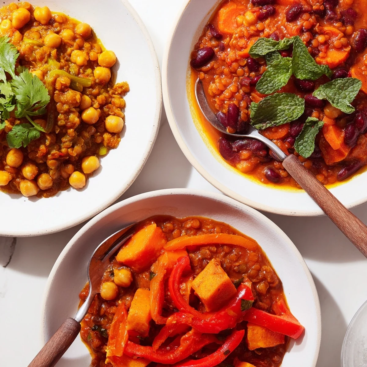 Delicious Single-Pan Global Curries showcasing rich colors and hearty vegetables served warm.