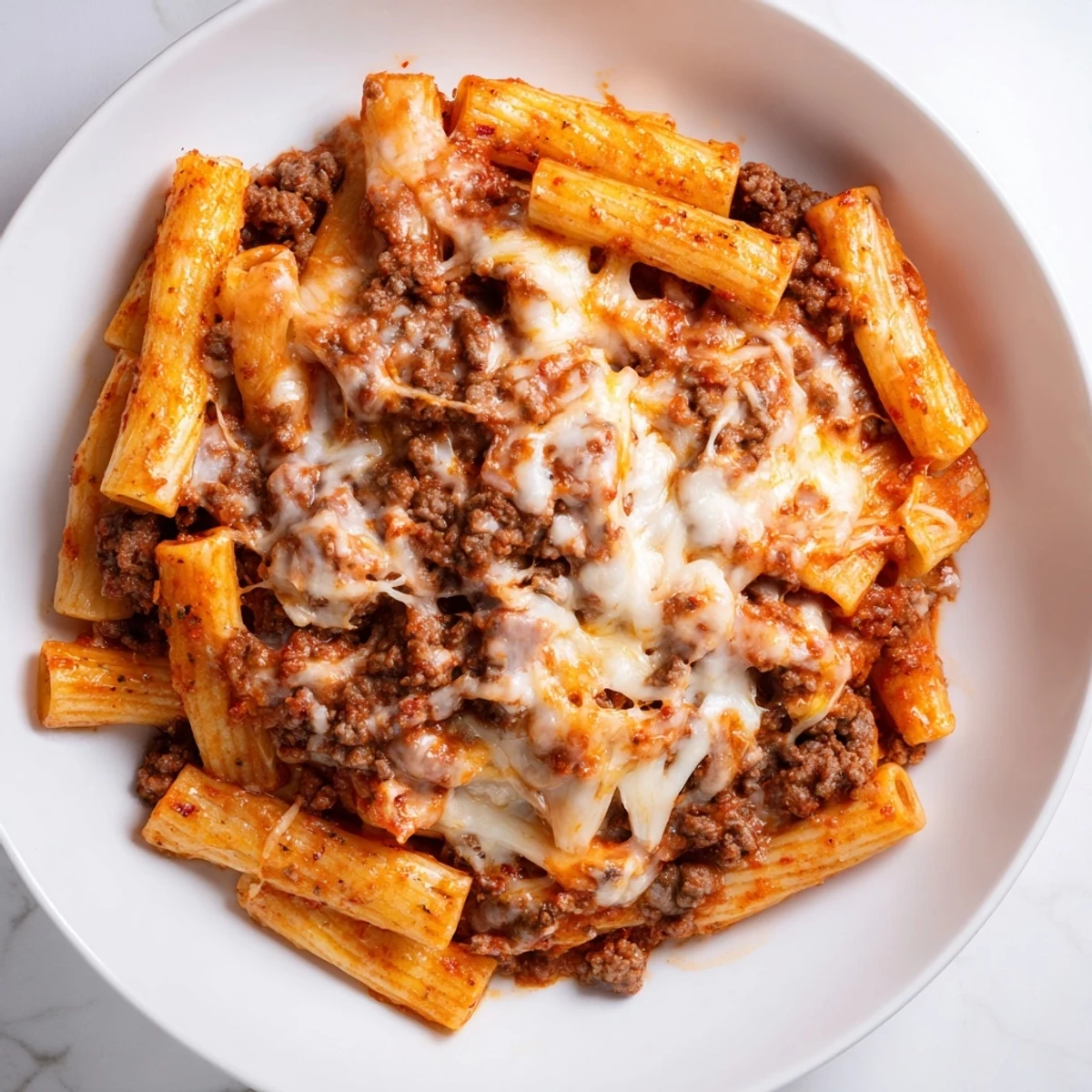 Cheesy Beef Penne Bake