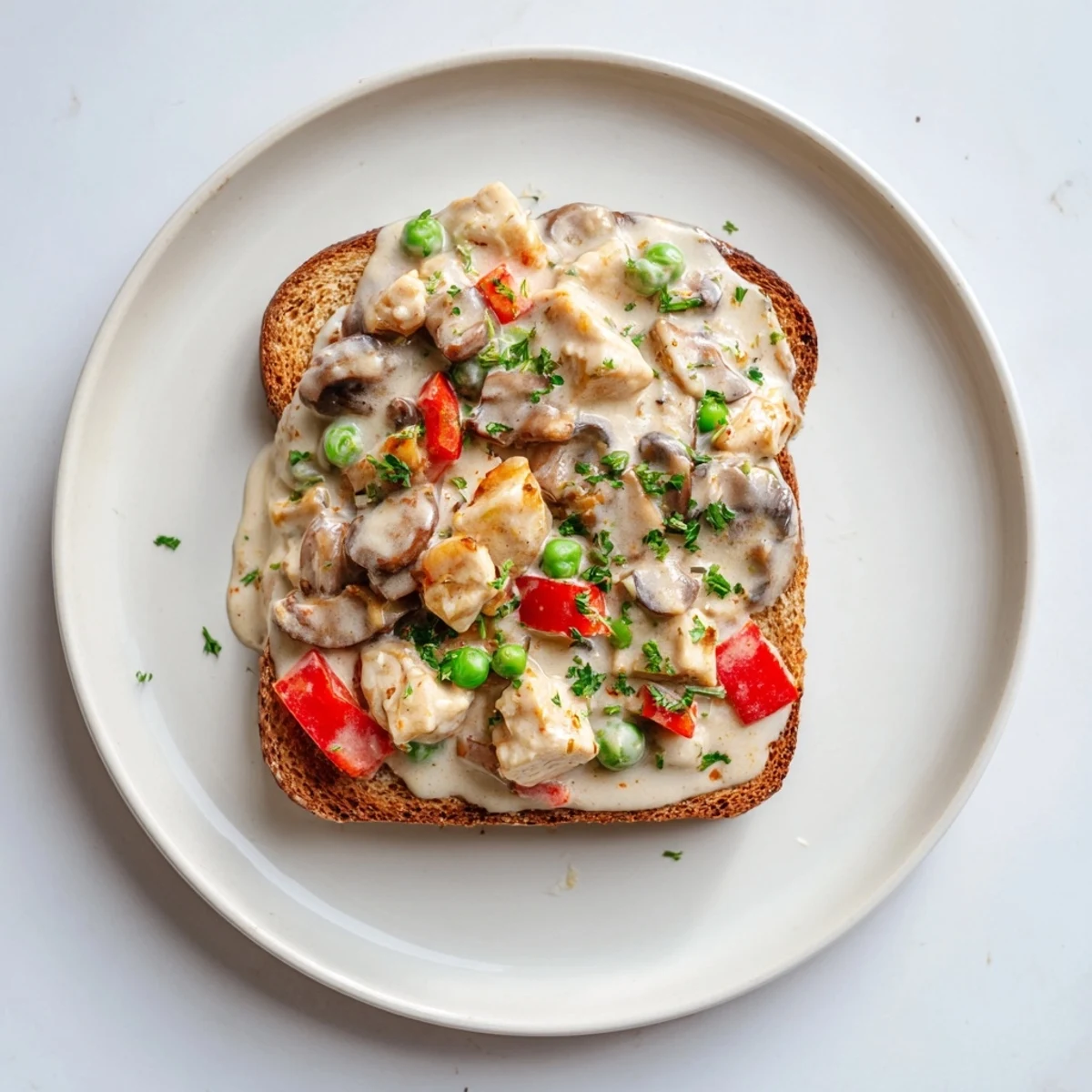 Chicken à la King Toast #80