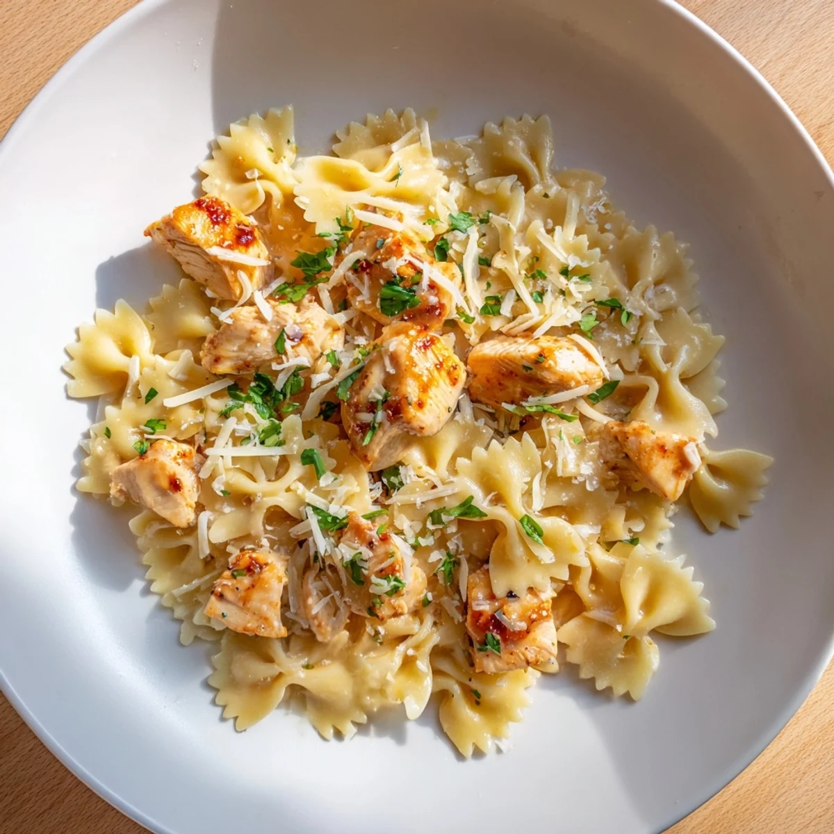 Imagine the savory Mozzarella Garlic Butter Chicken Bowties: flavorful, tender, and bubbling with melted mozzarella.