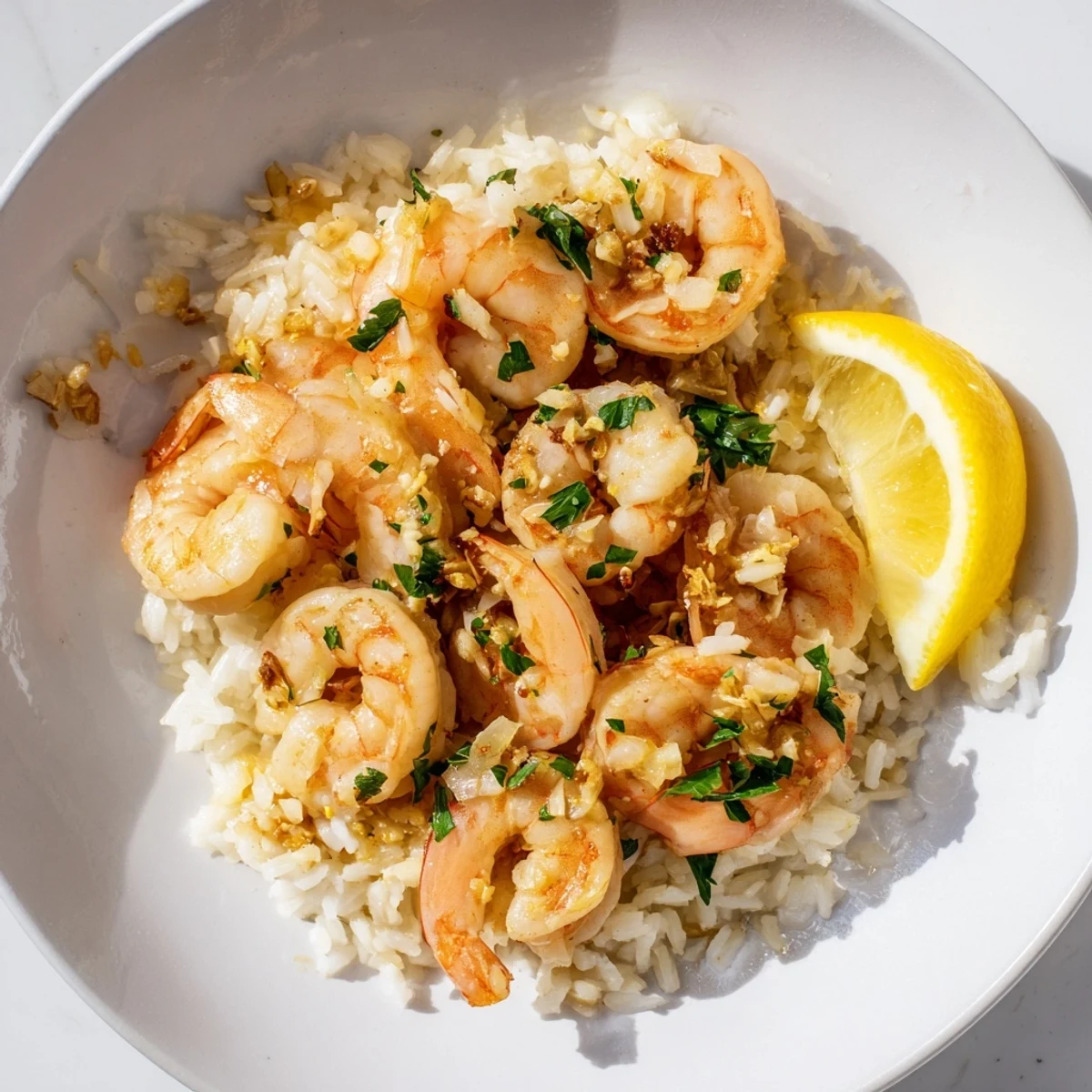 Garlic Butter Shrimp Rice