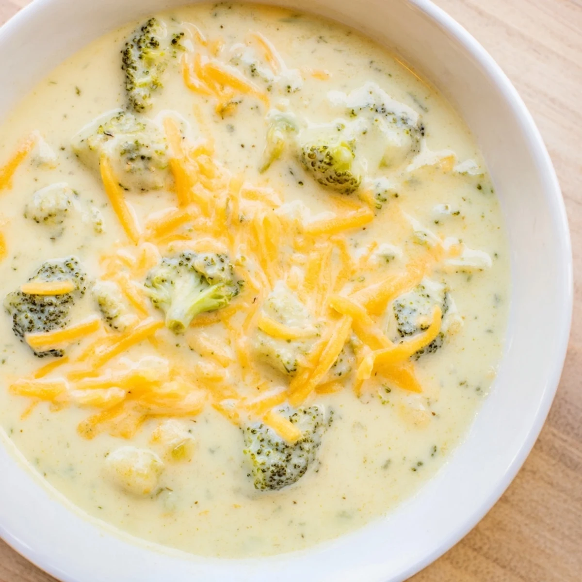 Rich and creamy Broccoli Cheese Soup, a comforting vegetarian meal ready in minutes.