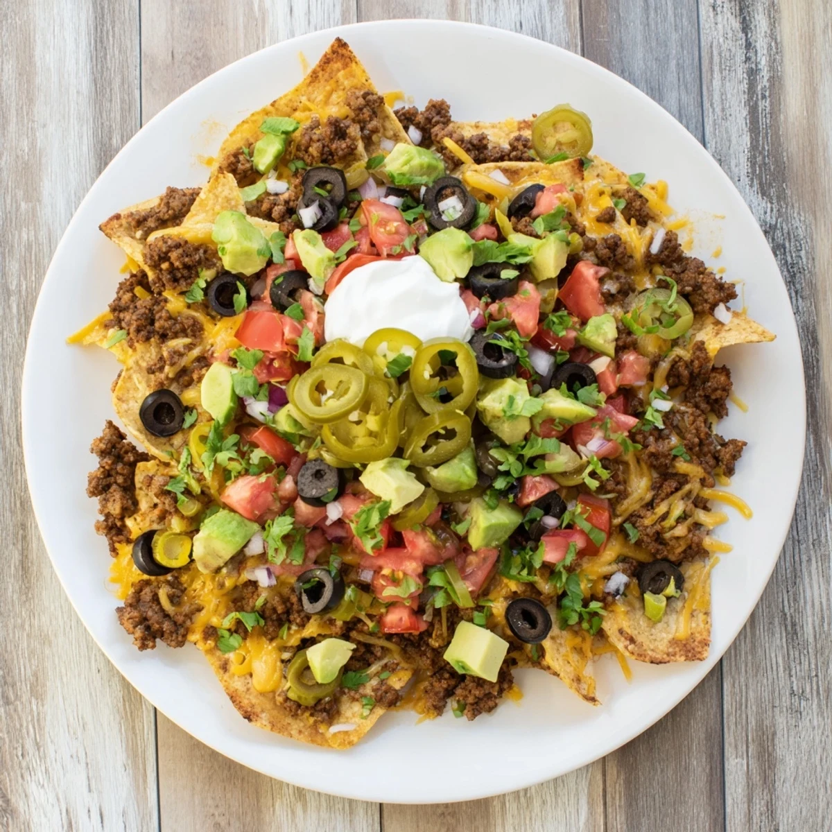 Sizzling, cheesy Sheet Pan Nachos with budget ground beef, perfect for a satisfying Tex-Mex appetizer everyone will enjoy.