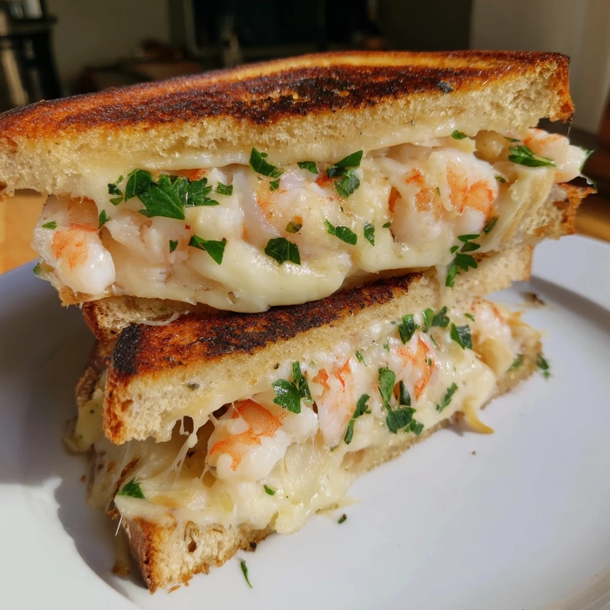 Quick Shrimp Grilled Cheese