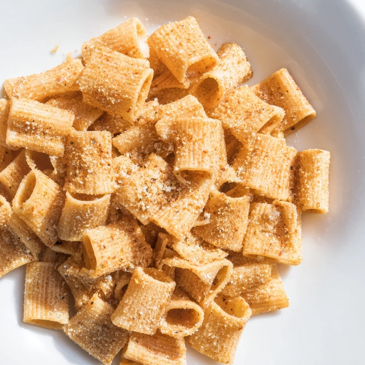 Crunchy Parmesan Pasta Chips