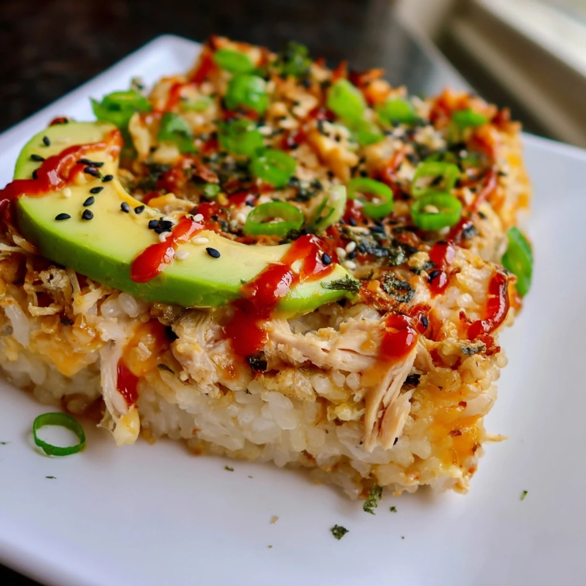 Chicken Creamy Sushi Bake