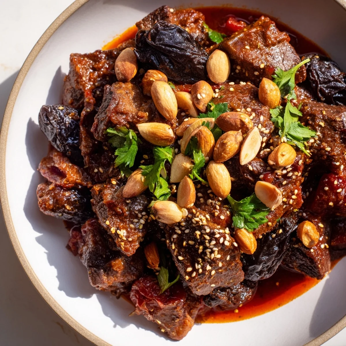 Moroccan Lamb Tagine Prunes