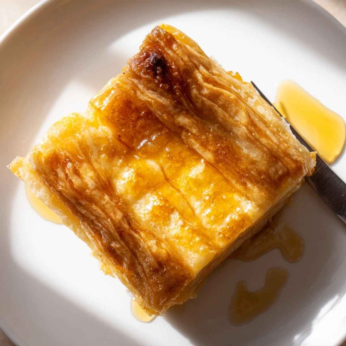 Crisp, buttery layers of Moroccan Msemen, a traditional breakfast pastry served warm from the pan.