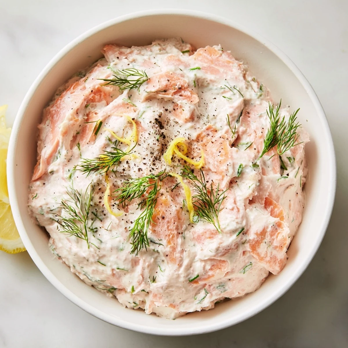 Enjoy flavorful smoked salmon dip; its fresh dill, chives and smoky salmon creates the perfect pairing.