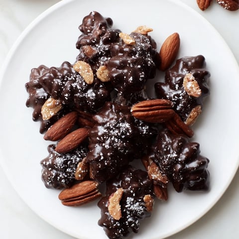 Rustic Dessert: Pinecone Chocolate Nut Clusters, crafted into sweet pinecone shapes, ready to eat.