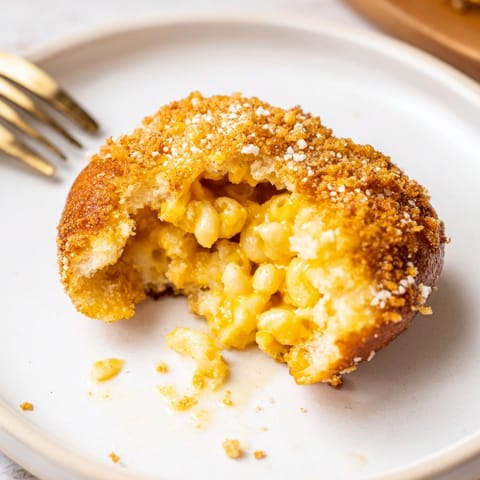 Spicy mac and cheese filling inside warm, savory pretzel bites: tempting Mac and Cheese Jalape&amp;#241;o Pretzel Bites.