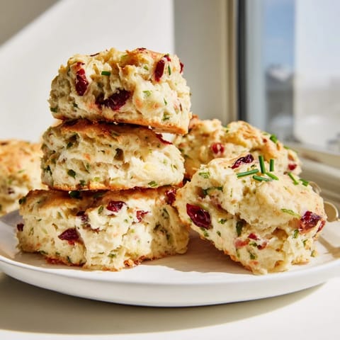 Cheesy and tangy cranberry jalapeño dip cheddar biscuits, ideal for festive gatherings and appetizers.  