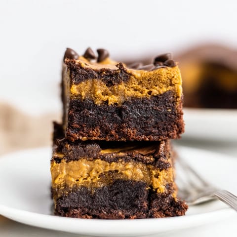 Pumpkin Muffin Cookie Dough Brownies