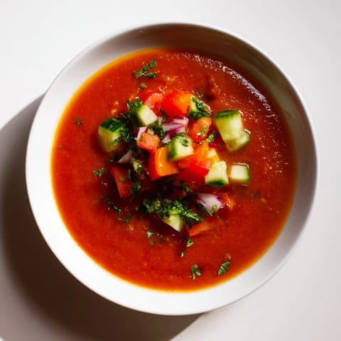 Tomato Cucumber Gazpacho Soup