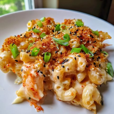 Spicy Kimchi Mac & Cheese