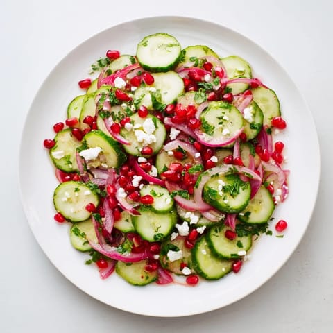 Healthy Cucumber Christmas Salad