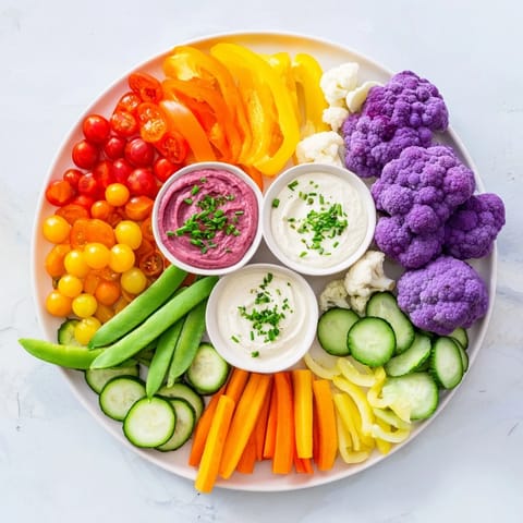 Rainbow Vegetable Dips