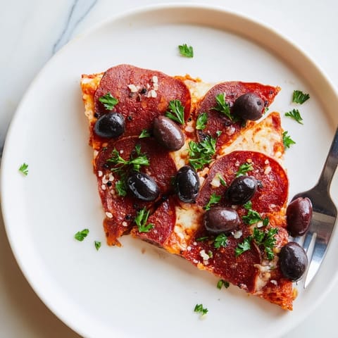 Sliced Pepperoni Olive Halves