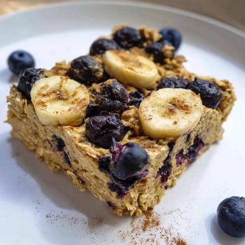 Blueberry Banana Oatmeal Bars