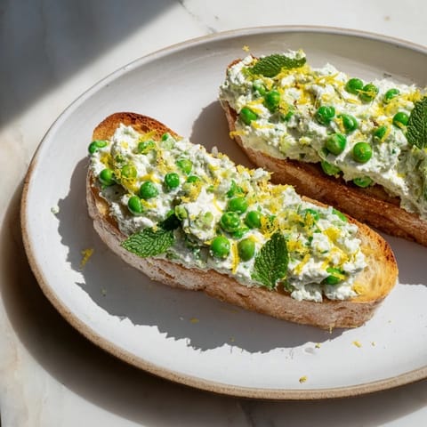 Pea & Mint Ricotta Toast