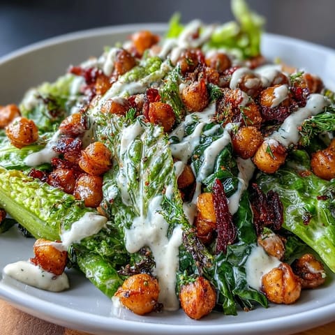 Vegan Roasted Chickpea Caesar