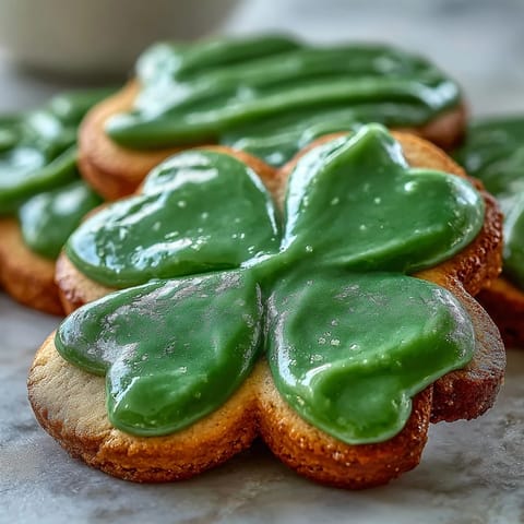 St Patricks Shamrock Cookies