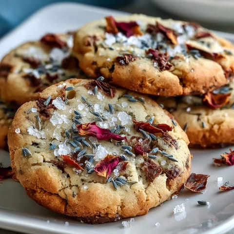 1. Delicate floral shortbread cookies decorated with edible flowers, perfect for a charming Mothers Day dessert box.  