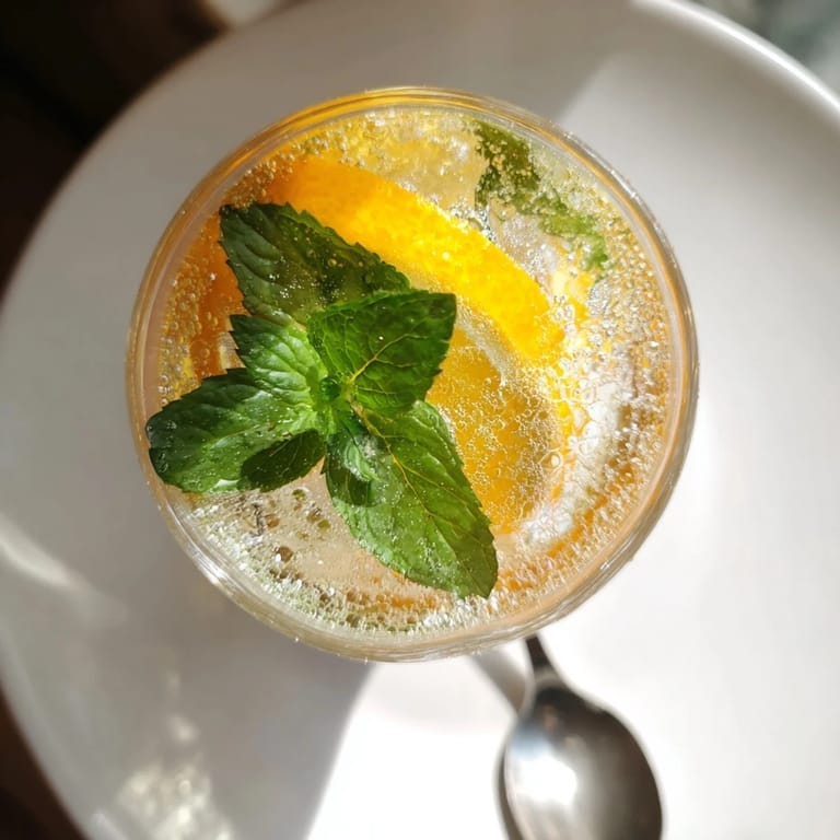 Vibrant probiotic soda mocktail in a glass, perfect for summer gatherings and wellness.