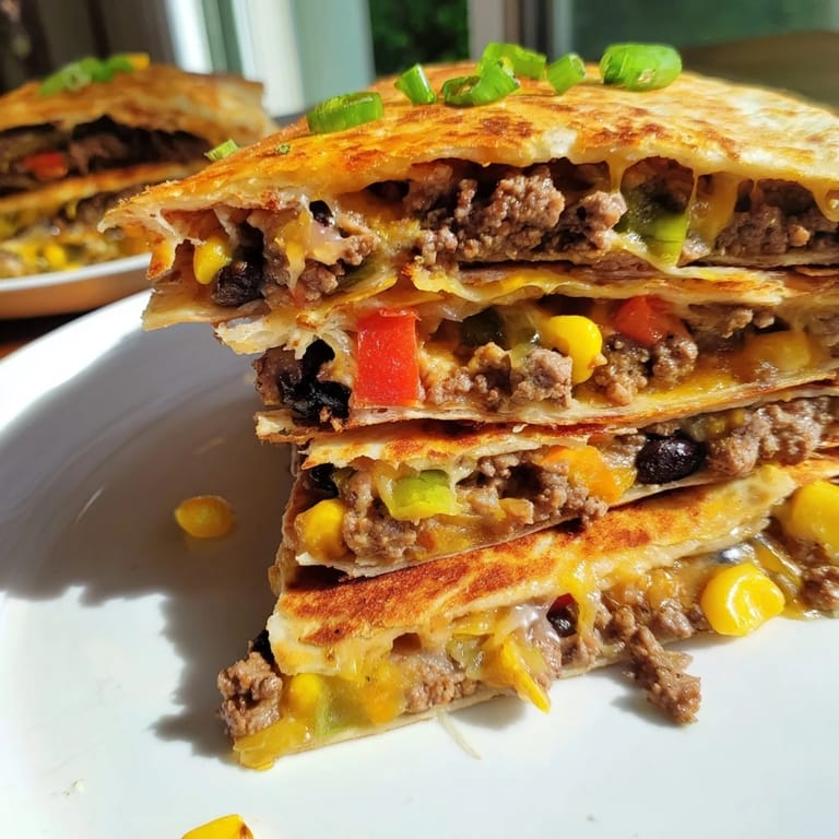 Golden brown Sheet Pan Quesadillas with Beef, perfect for a quick family dinner.