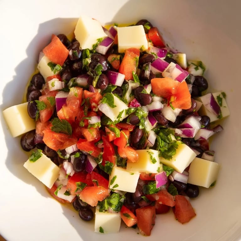 A vibrant platter of Savory Bites: Pepper Jack Cubes, offering a delicious appetizer for your gathering.