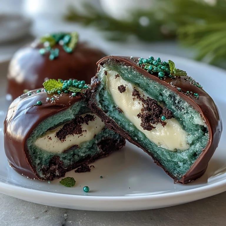 Creamy Oreo and cream cheese centers dipped in bright green candy melts, perfect for festive dessert platters.
